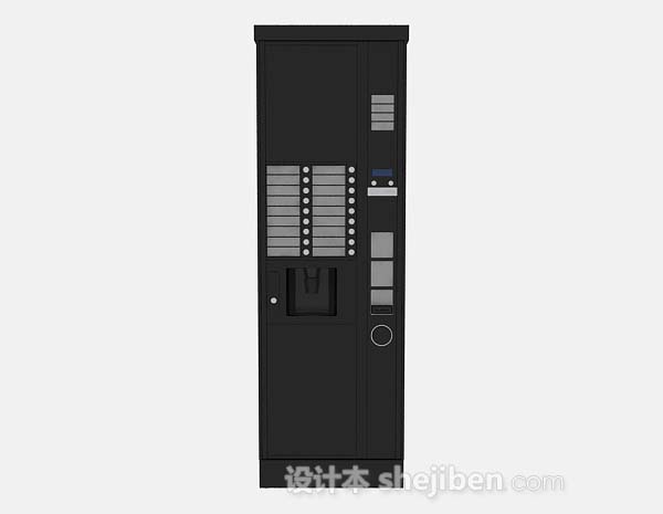 黑色冰箱3d模型下载