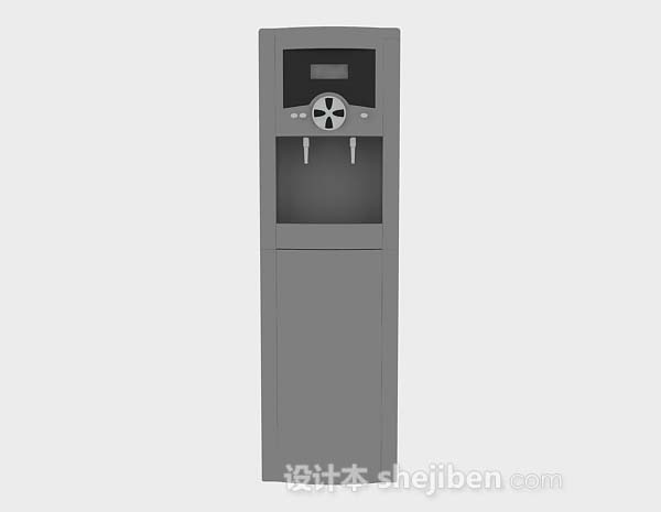 灰色饮水机3d模型下载