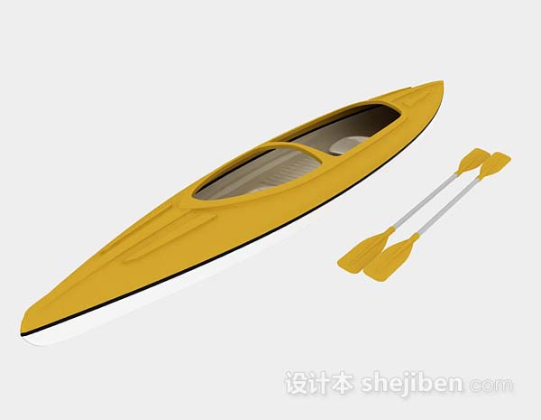 双人划艇3d模型下载
