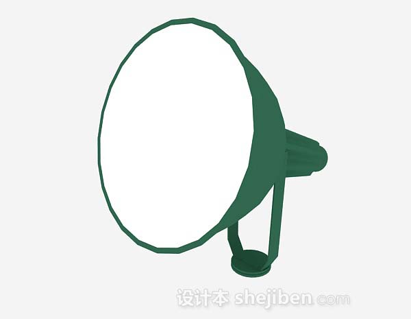 绿色射灯3d模型下载