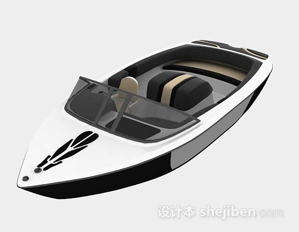 海上快艇3d模型下载