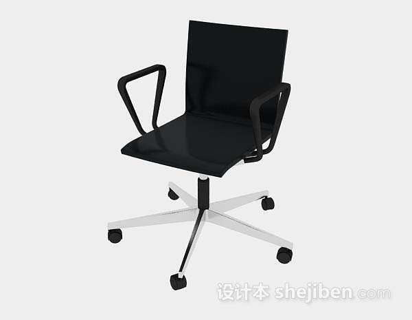 黑色办公椅3d模型下载
