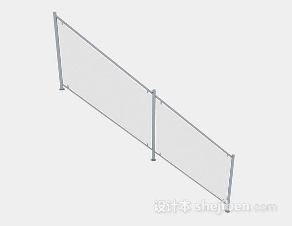 玻璃楼梯栏杆3d模型下载