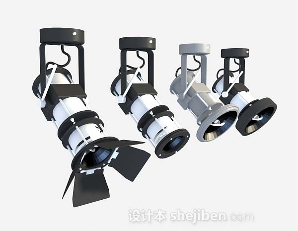 舞台射灯3d模型下载