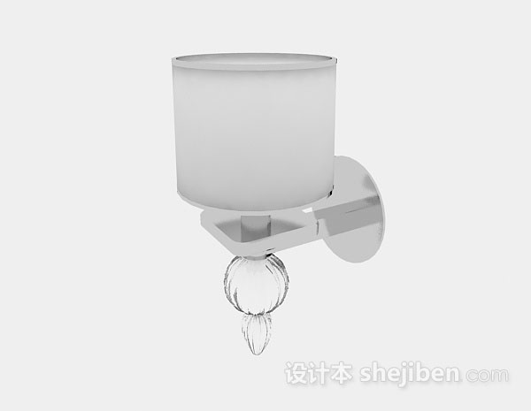 家居简约灰色壁灯3d模型下载