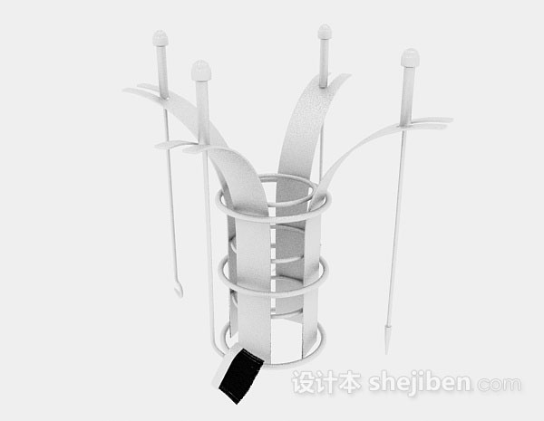 壁炉清理工具3d模型下载
