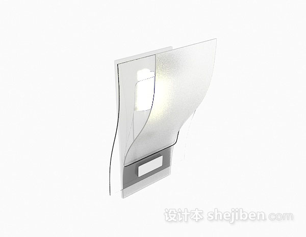 现代个性壁灯3d模型下载
