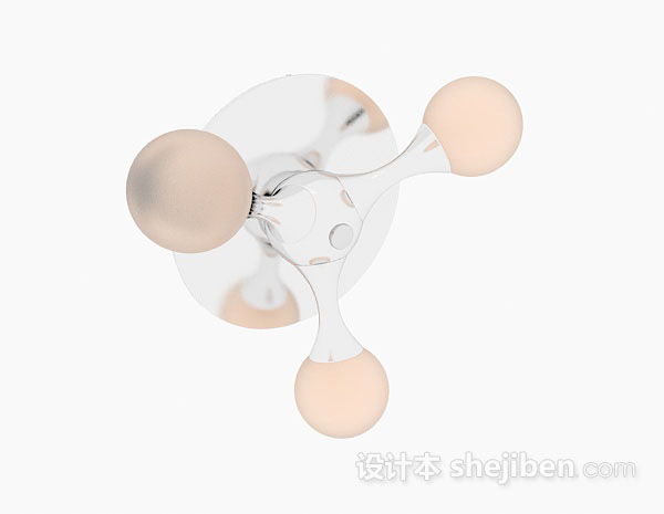 个性壁灯3d模型下载