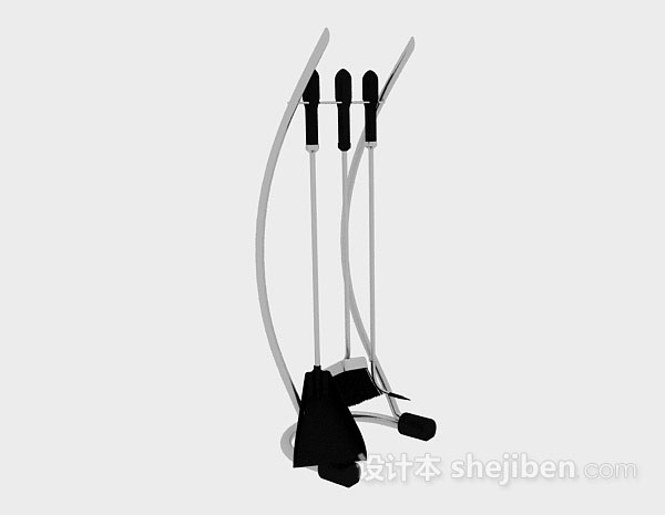 壁炉清理工具3d模型下载