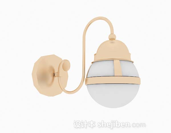 家居简约壁灯3d模型下载