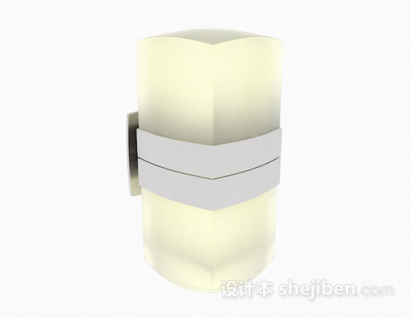 黄色壁灯3d模型下载