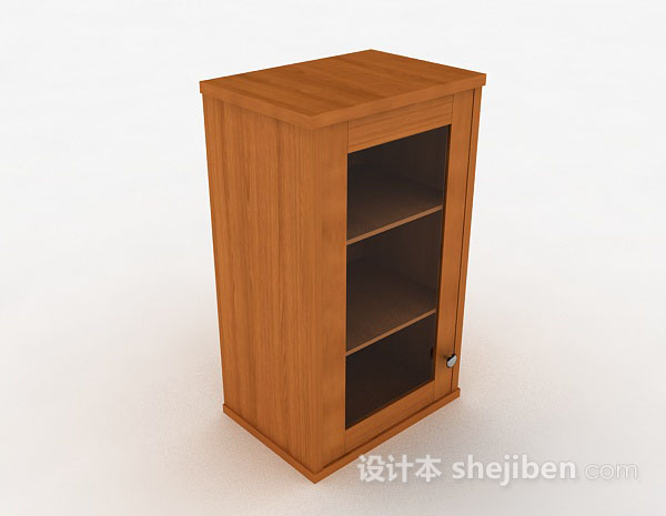 黄棕色储物柜3d模型下载