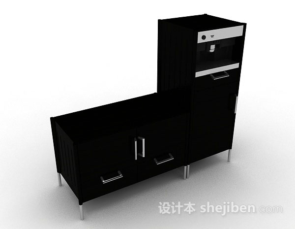 家居木质柜子3d模型下载