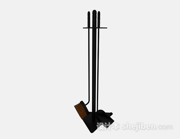 壁炉清理工具3d模型下载