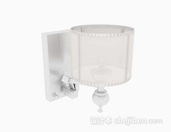 白色家居壁灯3d模型下载