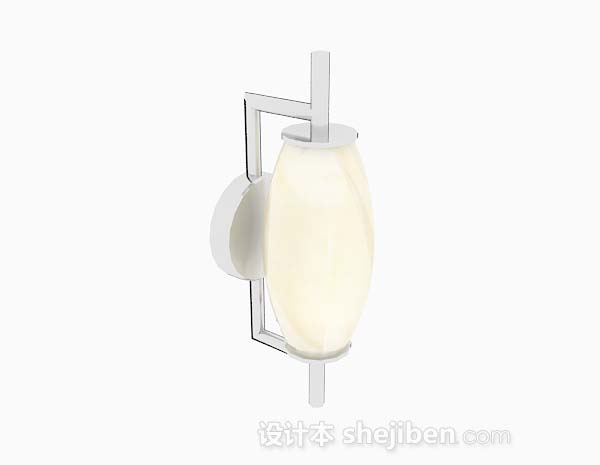 黄色壁灯3d模型下载