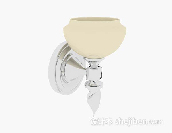 家居黄色壁灯3d模型下载