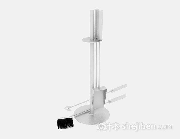 壁炉清理工具3d模型下载