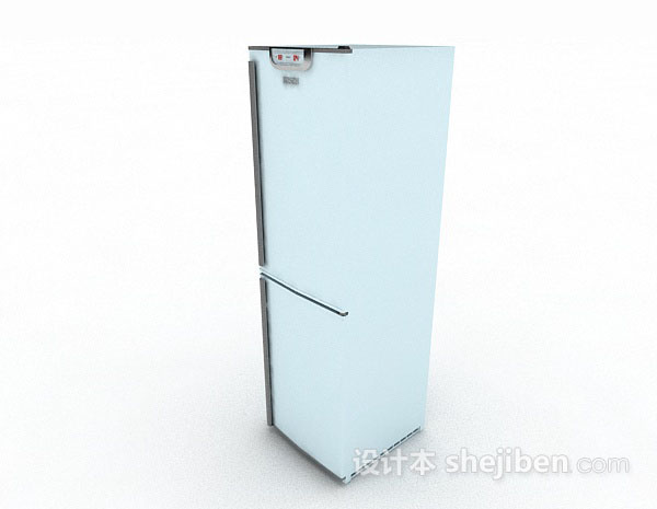 白色冰箱3d模型下载