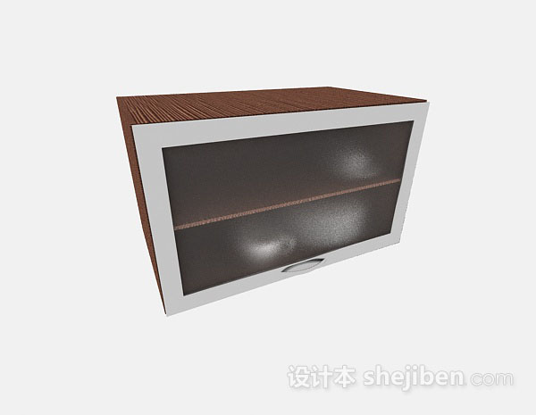 木质棕色橱柜3d模型下载