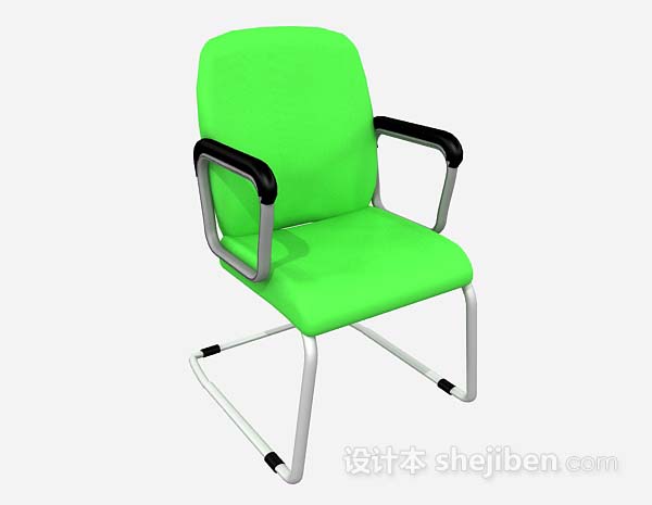 绿色办公椅3d模型下载