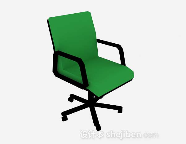 绿色办公椅3d模型下载