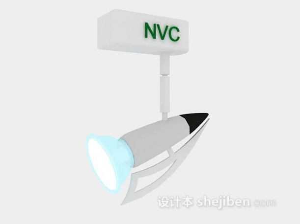 简约射灯3d模型下载