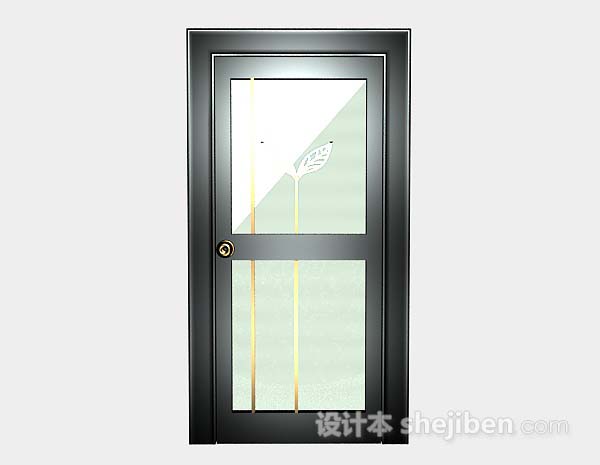 家居木质门3d模型下载
