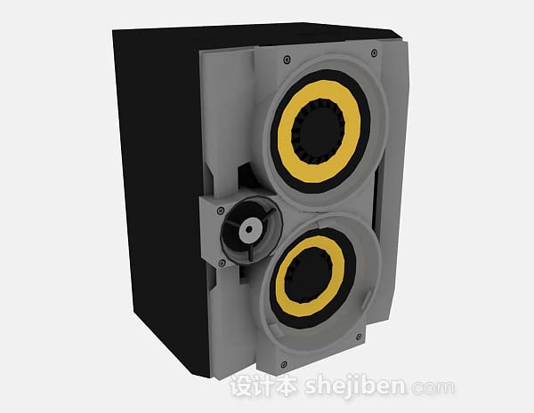 灰色音箱3d模型下载
