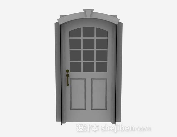 木质家居门3d模型下载