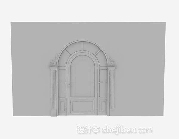 拱形门3d模型下载