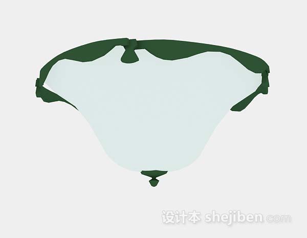 灰色吸顶灯3d模型下载