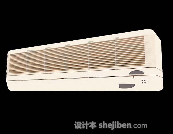 黄色空调3d模型下载