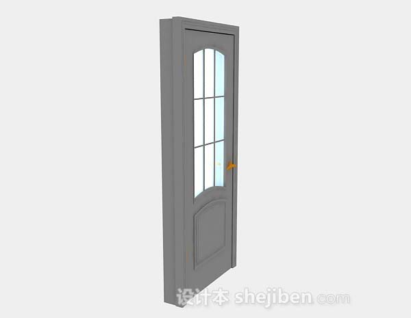 木质家居门3d模型下载