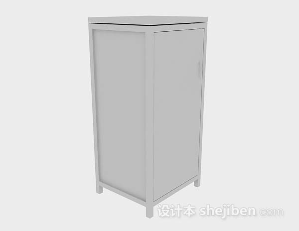 灰色衣柜3d模型下载