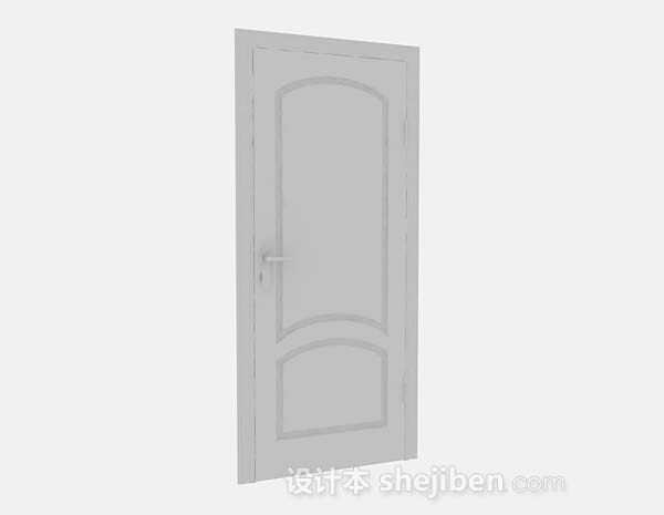 家居木质门3d模型下载
