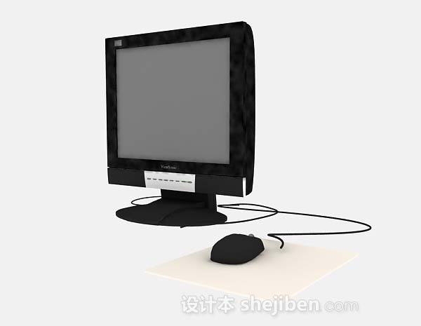 电脑显示器3d模型下载