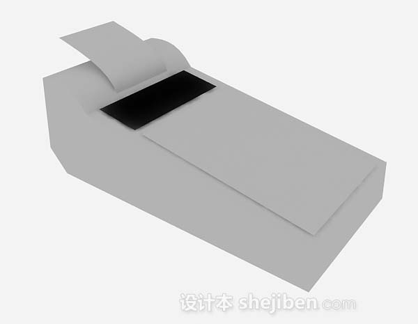 灰色打印机3d模型下载
