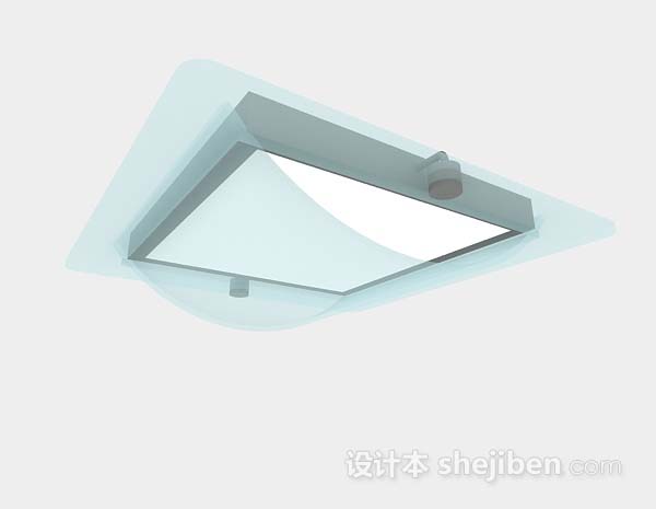 简约吸顶灯3d模型下载