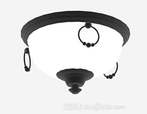 家居简约吸顶灯3d模型下载