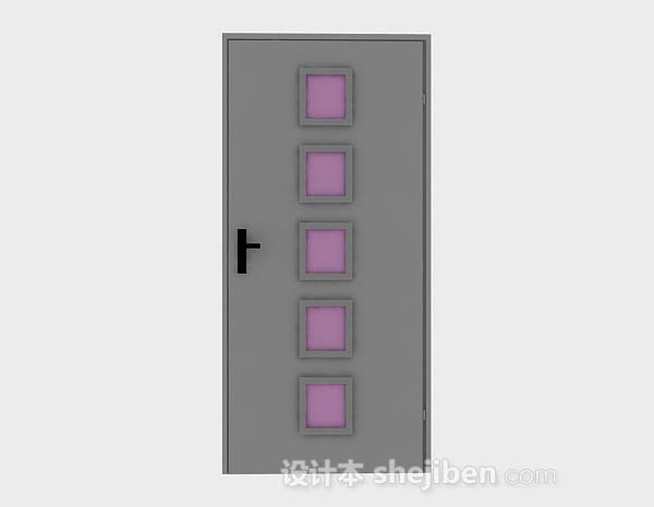 木质家居门3d模型下载