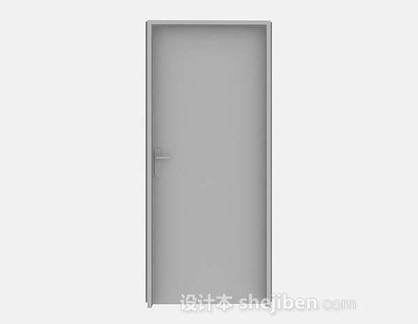 简约家居门3d模型下载