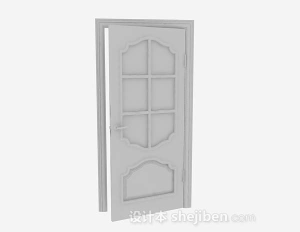 家居简约门3d模型下载