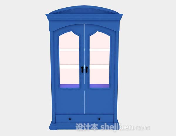 地中海蓝色门3d模型下载