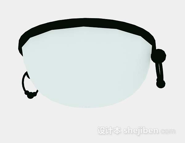 圆形家居吸顶灯3d模型下载