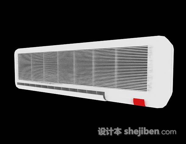 白色空调3d模型下载