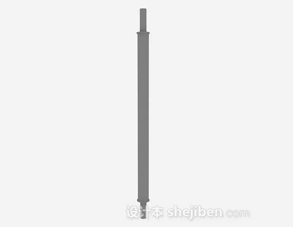 灰色柱子3d模型下载