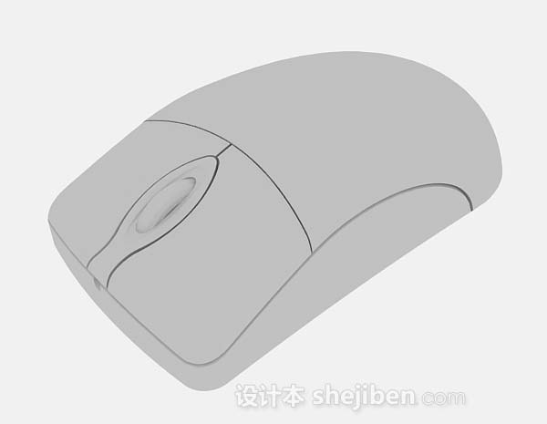 灰色鼠标3d模型下载