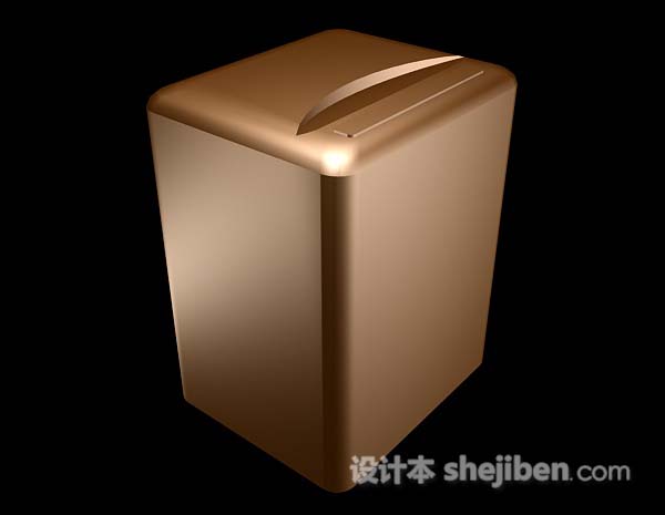 棕色洗衣机3d模型下载