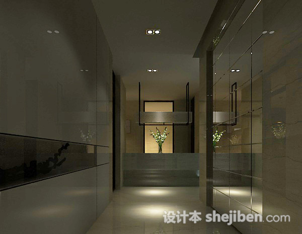 电梯走廊3d模型下载